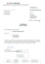 Verkehrsfähigkeitsbescheinigung Topinambur-Pulver,75 g