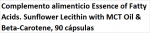 NEM Essence of Fatty Acids. Sunflower Lecithin with MCT Oil & Beta-Carotene , 90 Kapseln 501439
